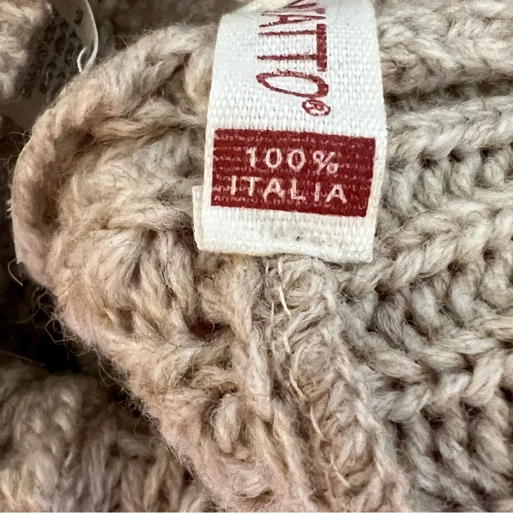 KONTATTO Italia Alpaca Wool Blend Knit Mini Shorts Size XS